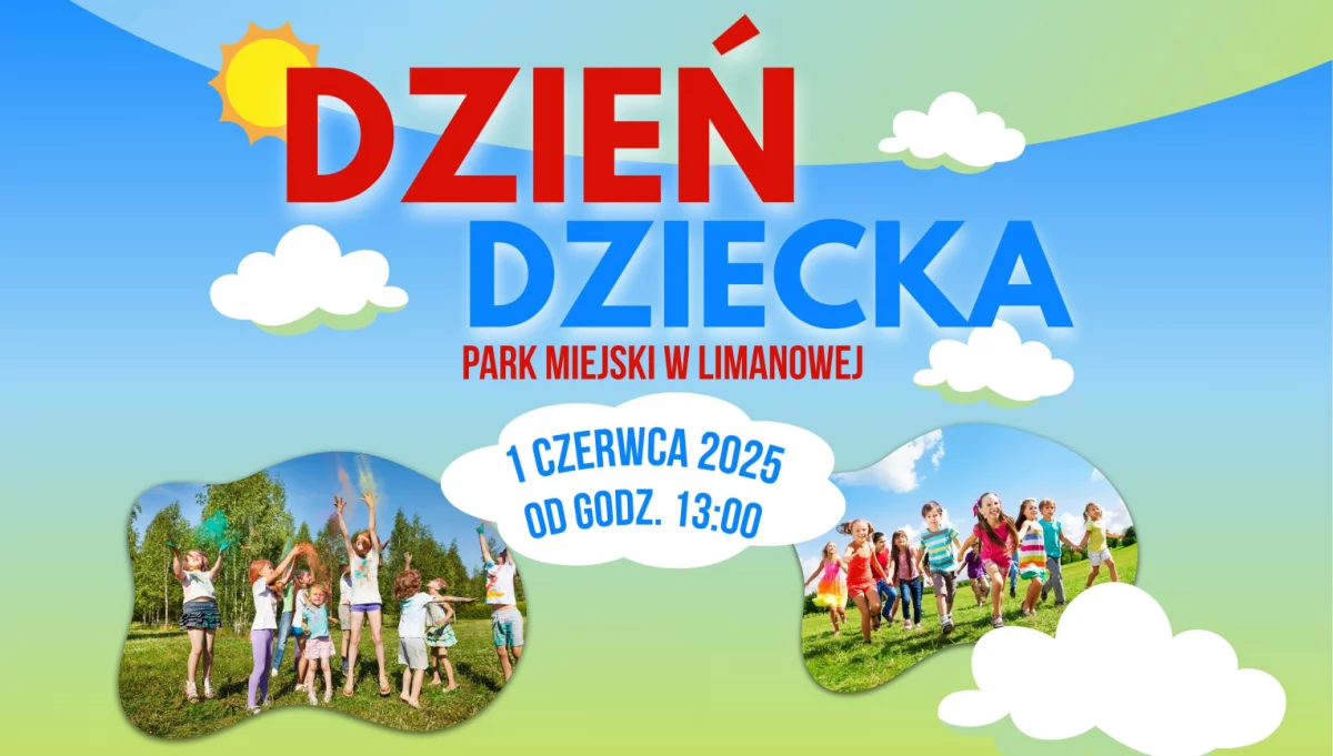 DZIEŃ DZIECKA 2025 - 1 czerwca zapraszamy do Parku Miejskiego!