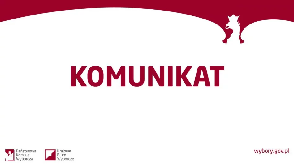 Komunikat ws. nieprawdziwych informacji dotyczących wyborów Prezydenta RP rozpowszechnianych w przestrzeni publicznej - zdjęcie 1