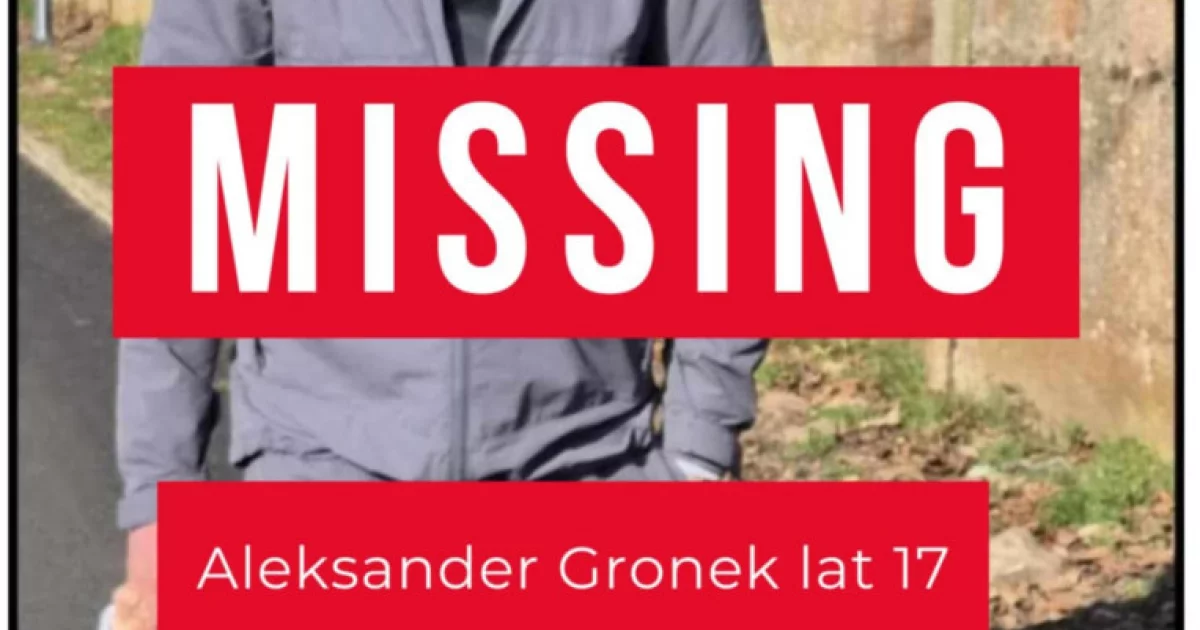 Zaginął Aleksander Gronek. Ostatni raz widziany w Limanowej – mama prosi o pomoc