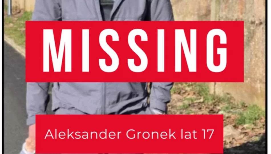 Zaginął Aleksander Gronek. Ostatni raz widziany w Limanowej – mama prosi o pomoc - zdjęcie 1