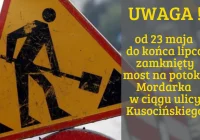  Od 23 maja do końca lipca remont mostu na potoku Mordarka w ciągu ul. Kusocińskiego - zdjęcie główne