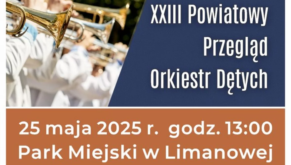 25 maja w Parku Miejskim odbędzie się XXIII Powiatowy Przegląd Orkiestr Dętych