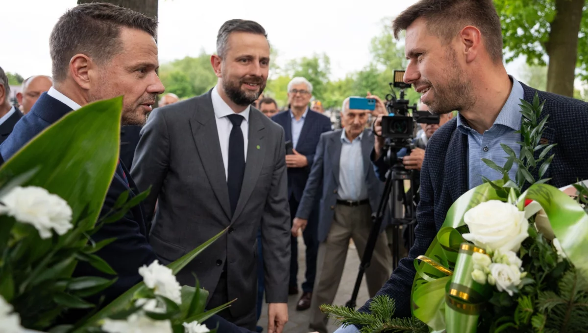 Rafał Trzaskowski i Władysław Kosiniak-Kamysz w Wierzchosławicach