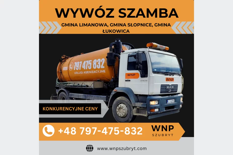 Najtańszy wywóz szamba w Limanowej i okolicach - zdjęcie 2