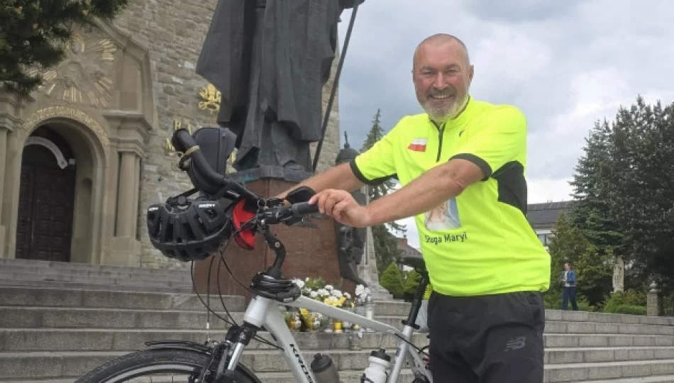 Przejechał 7 tys. km podczas rowerowej pielgrzymki - zdjęcie 1