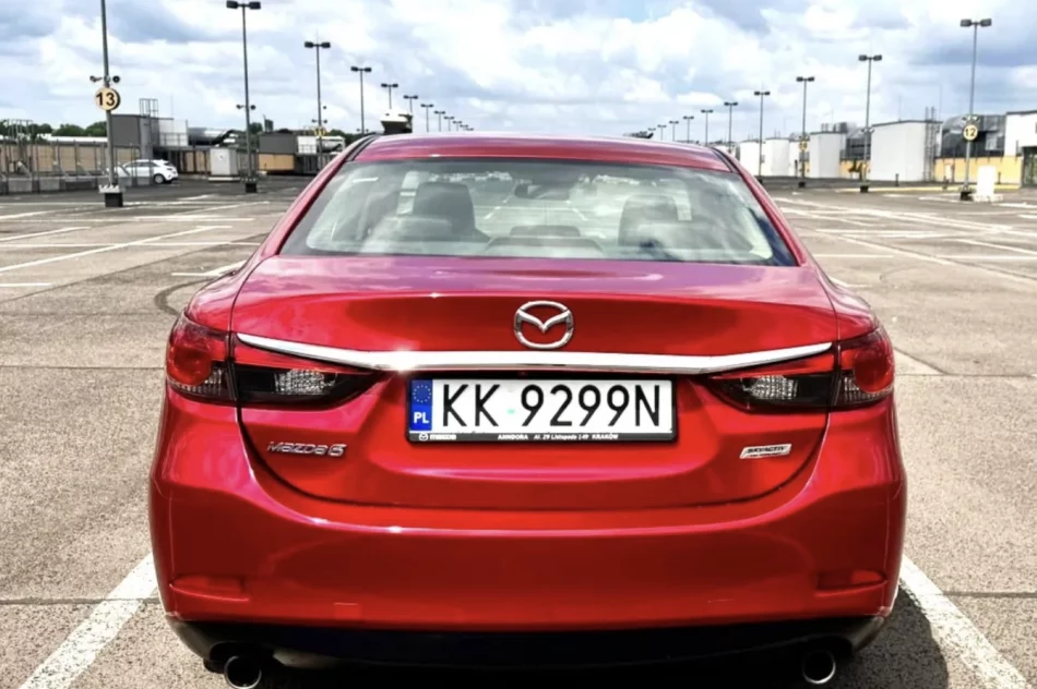 Mazda 6 Sedan 2.5 192 KM Automat | Full Opcja | 2017 | Czerwona - zdjęcie 4