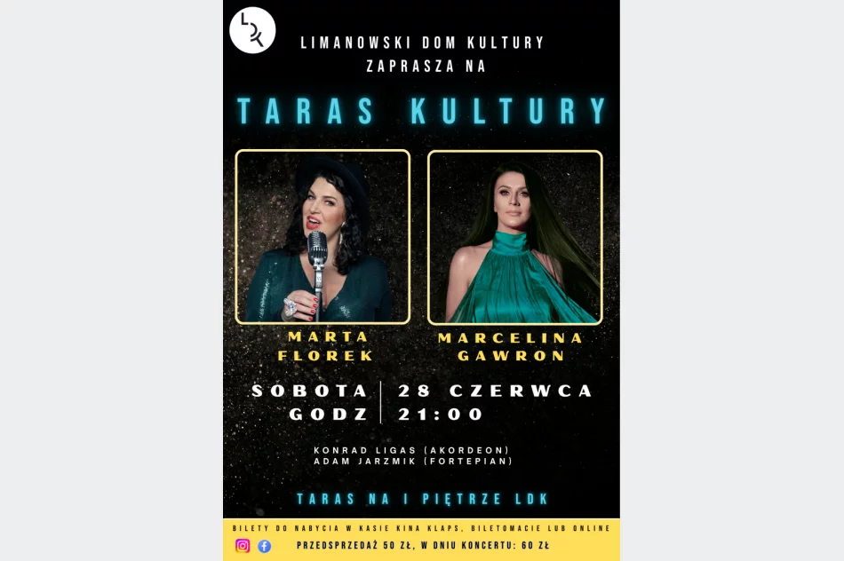TARAS KULTURY - koncert Marty Florek i Marceliny Gawron z zespołem już 28 czerwca! - zdjęcie 2