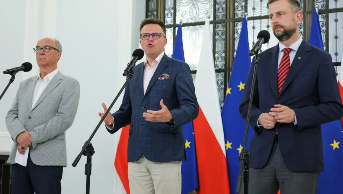 Hołownia po spotkaniu liderów koalicji: podjęliśmy decyzje dotyczące naszej współpracy