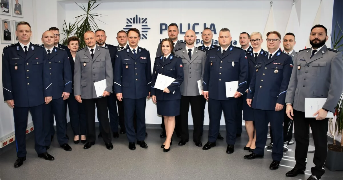 Awanse na wyższe stopnie służbowe w limanowskiej policji