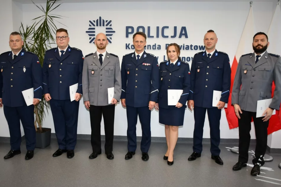 Awanse na wyższe stopnie służbowe w limanowskiej policji - zdjęcie 2