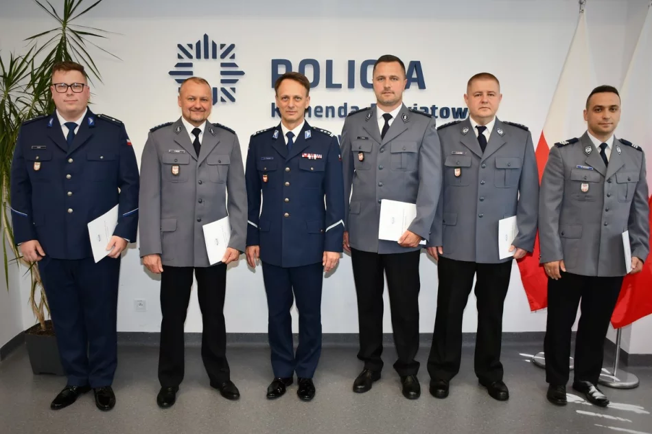 Awanse na wyższe stopnie służbowe w limanowskiej policji - zdjęcie 5