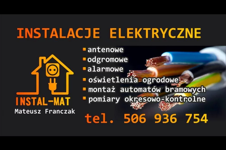 Usługi Elektroinstalacyjne INSTAL-MAT , Usługi elektryczne , - zdjęcie 1