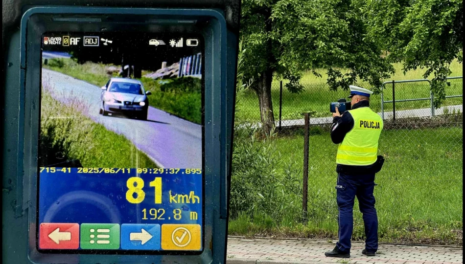 Policyjna akcja „Prędkość” na drogach powiatu limanowskiego - zdjęcie 1