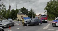 Zderzenie dwóch samochodów - zdjęcie 3