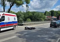 Motocyklista bez poważnych obrażeń, sprawca ukarany mandatem - zdjęcie główne