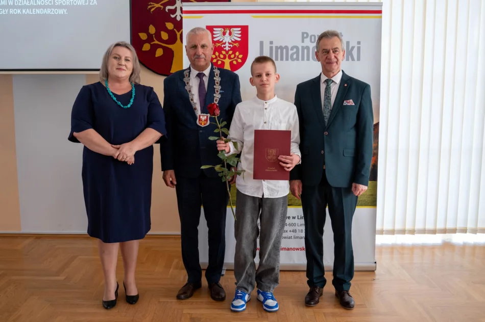 Sportowcy z Limanowszczyzny uhonorowani podczas sesji  - zdjęcie 6