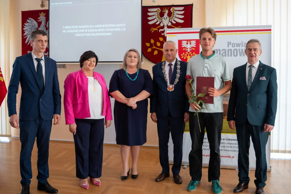 Sportowcy z Limanowszczyzny uhonorowani podczas sesji  - zdjęcie 9