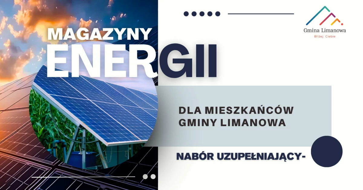 Nabór uzupełniający do projektu montażu magazynów energii