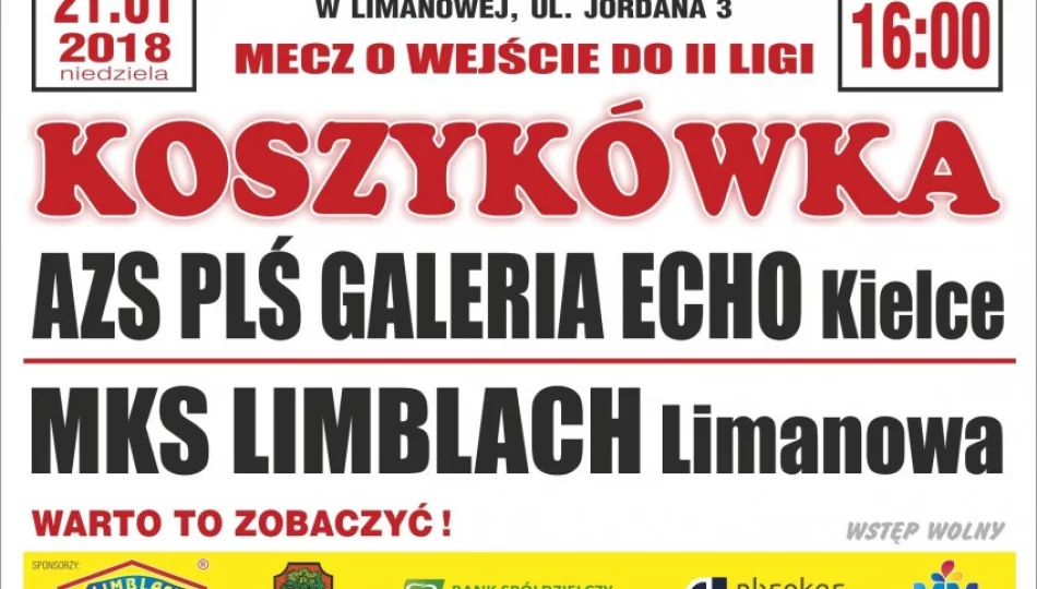 Limanowianie zmierzą się z Politechniką - zdjęcie 1