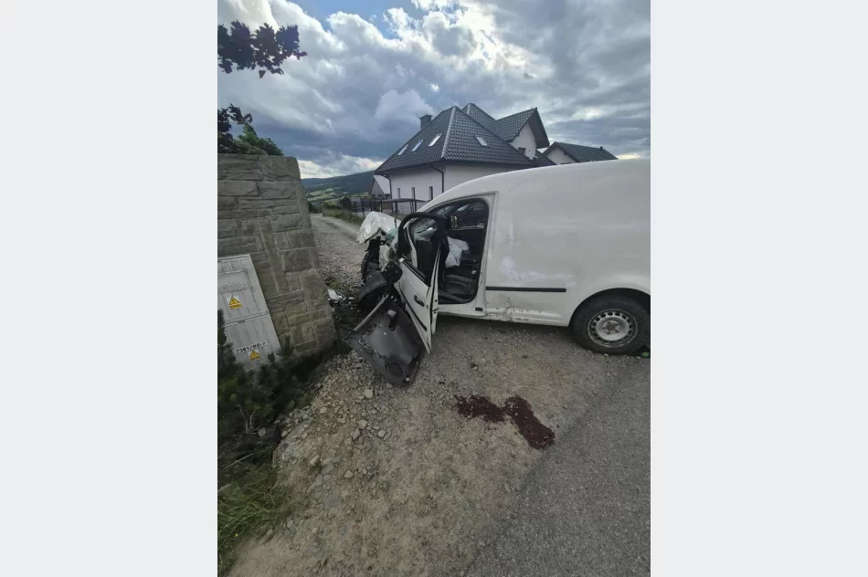 Groźny wypadek, kierowca miał wypaść z pojazdu - jest w ciężkim stanie - zdjęcie 2