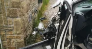 Groźny wypadek, kierowca miał wypaść z pojazdu - jest w ciężkim stanie - zdjęcie 5