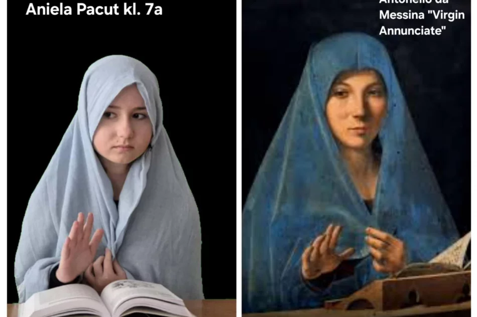 Innowacja „Z dystansem do sztuki” w klasach siódmych pn. „Żywe obrazy” w Szkole Podstawowej Nr 2 - zdjęcie 12