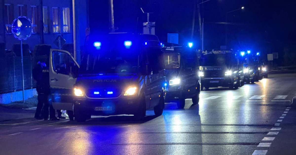 Strzał w kierunku policjantów podczas obławy - komenda potwierdza (NAGRANIE)