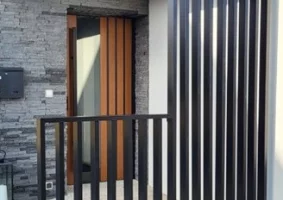 Bramy, balustrady,zadaszenia,schody-stal czarna i aluminium - Zdjęcie główne