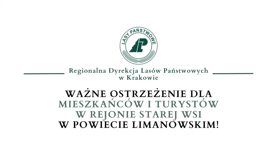 Komunikat Lasów Państwowych dotyczący aktywności w lasach w Starej Wsi i okolicach - zdjęcie 1