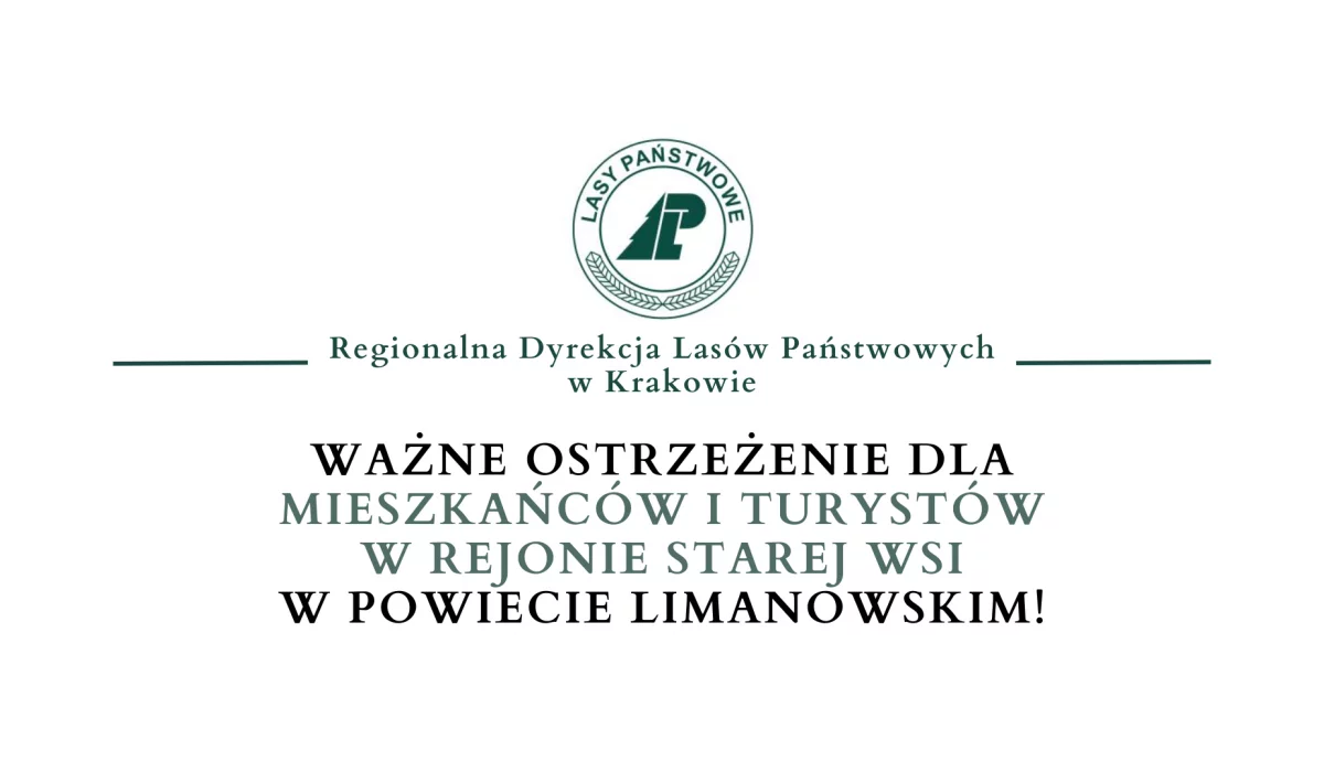 Komunikat Lasów Państwowych dotyczący aktywności w lasach w Starej Wsi i okolicach