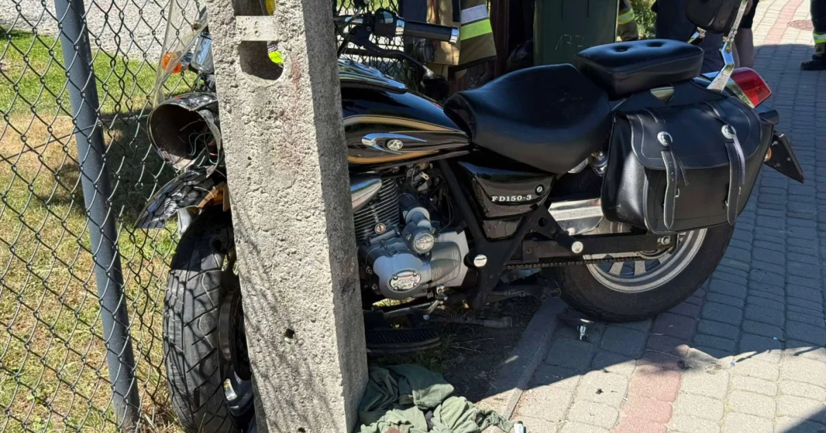 Groźny wypadek motocyklisty - zabrał go LPR
