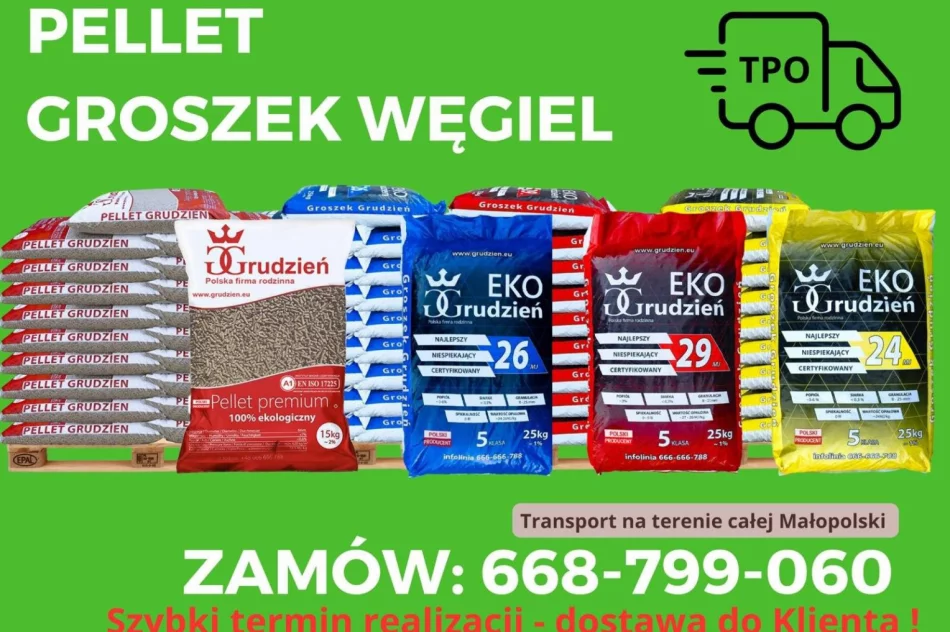 Pellet, groszek węgiel dostawa Małopolska - zdjęcie 2