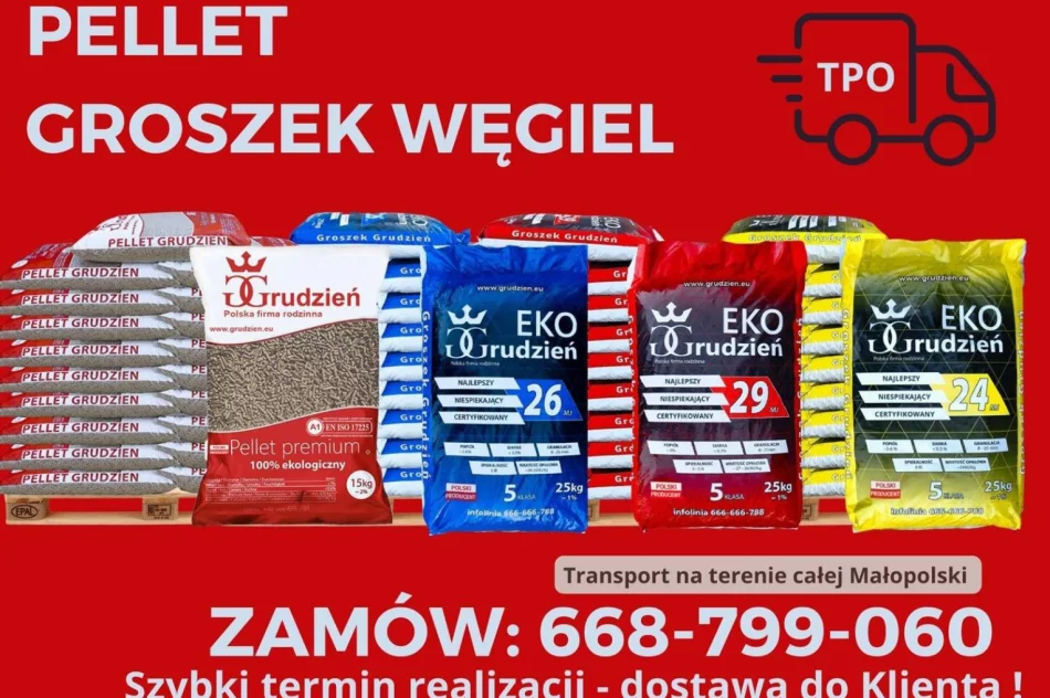 Pellet, groszek węgiel dostawa Małopolska - zdjęcie 3