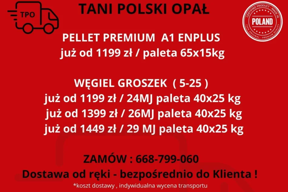 Pellet, groszek węgiel dostawa Małopolska - zdjęcie 4