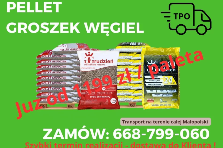 Pellet, groszek węgiel dostawa Małopolska - zdjęcie 6