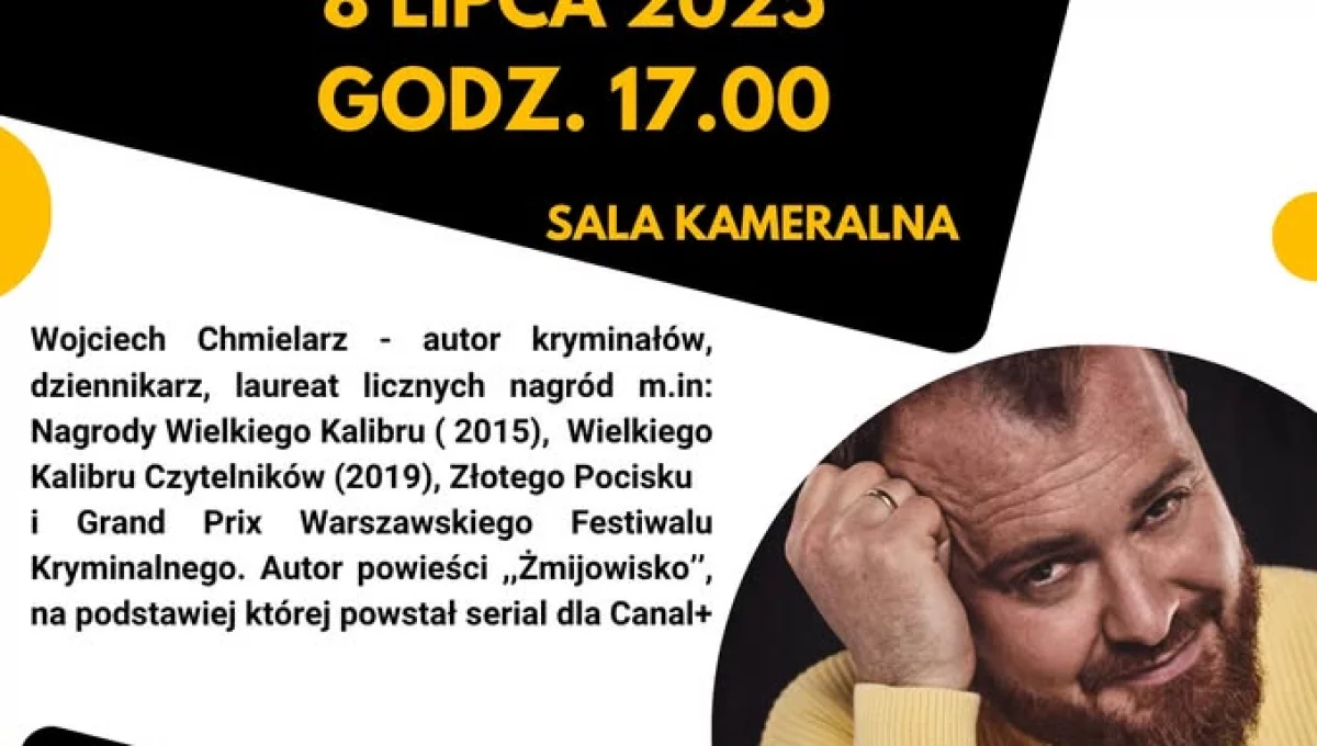 Miejska Biblioteka Publiczna w Limanowej zaprasza na wyjątkowe spotkanie autorskie z Wojciechem Chmielarzem!