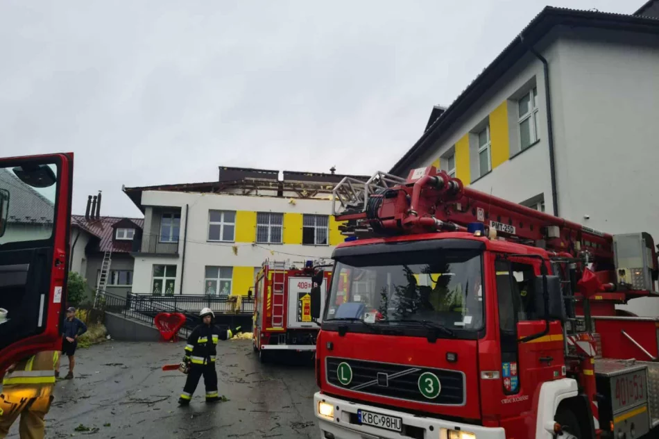 Silny front pogodowy nad Małopolską. Ponad 420 interwencji strażaków - zdjęcie 6