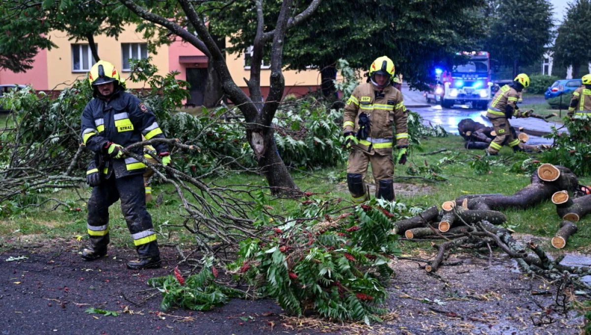 We wtorek nieco ponad tysiąc interwencji strażaków w związku z pogodą