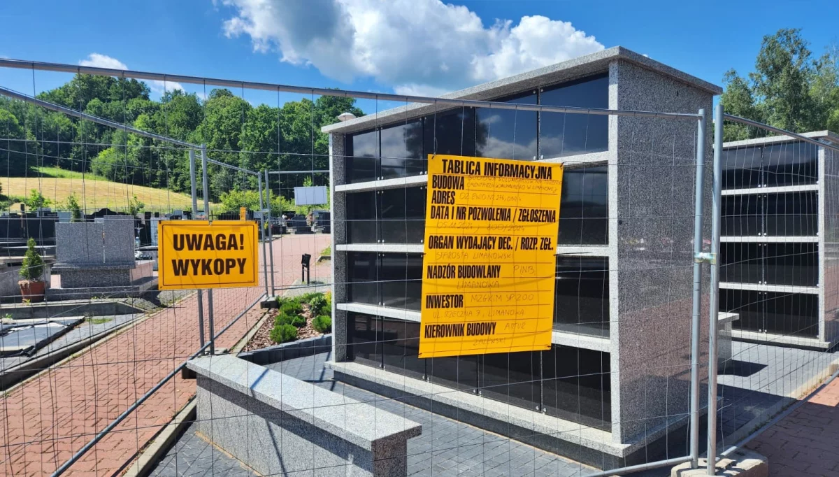 Kremacje coraz częstsze - na cmentarzu powstało kolumbarium