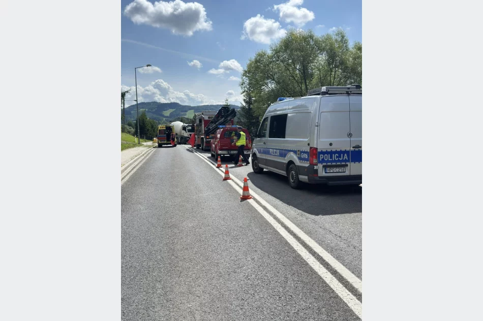 Śmiertelny wypadek na DK 28, mieszkaniec Limanowszczyzny w szpitalu - zdjęcie 4