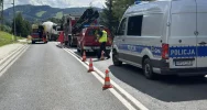 Śmiertelny wypadek na DK 28, mieszkaniec Limanowszczyzny w szpitalu - zdjęcie 4