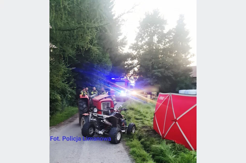 Śmiertelny wypadek: quad zderzył się z ciągnikiem, nie żyje 31-latek - zdjęcie 2