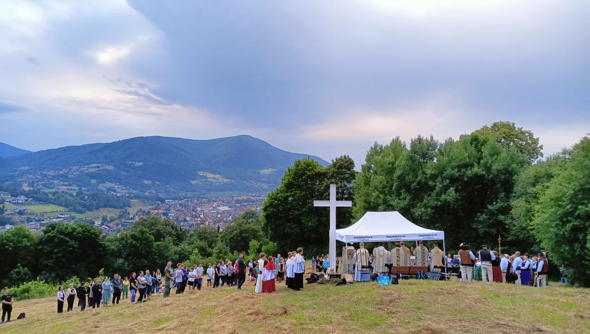 Msza święta z okazji rocznicy bitwy pod Grunwaldem/fot.: UM Limanowa