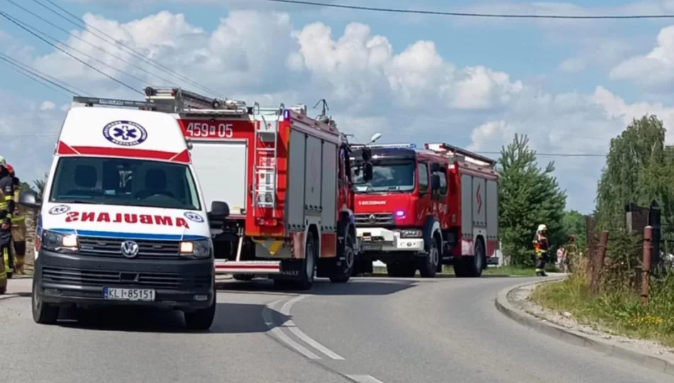 Pasażerka motocykla trafiła do szpitala - zdjęcie 1