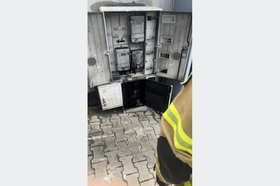 Pożar skrzynki elektrycznej  - zdjęcie 2
