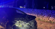 Samochód wypadł z drogi i dachował - zdjęcie 4
