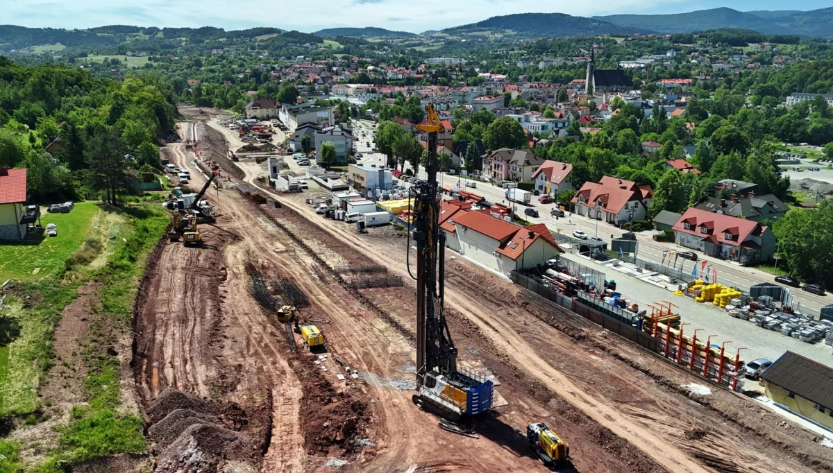 Stacja Limanowa w przebudowie/fot.: P. Hamarnik PKP PLK S.A., własne