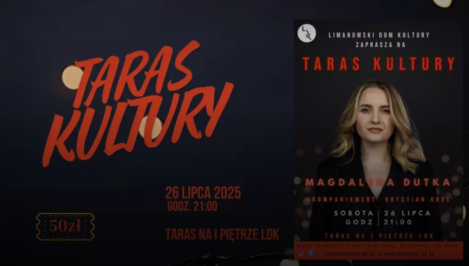 Magdalena Dutka i Krystian Król wystąpią na “Tarasie kultury” - zdjęcie 1