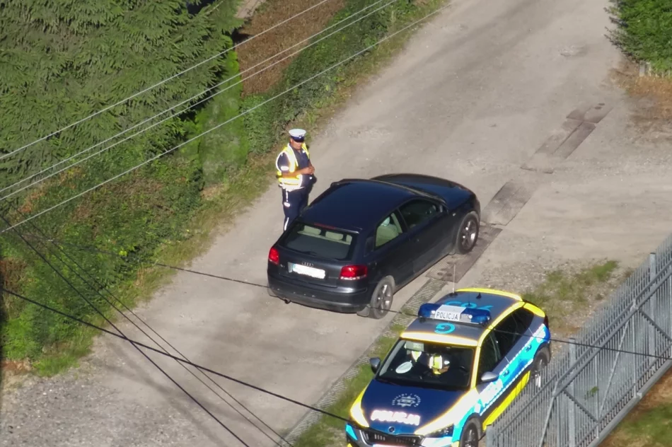 Dron policyjny ujawnił 9 wykroczeń na drogach Limanowszczyzny - zdjęcie 2