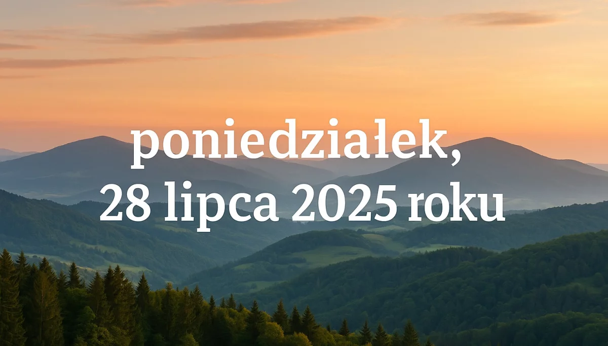 Kartka z kalendarza i co dziś w kraju i na świecie (poniedziałek, 28 lipca)